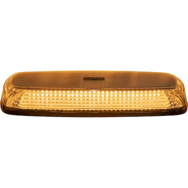 12" Rectangular Amber LED Mini Strobe Light Bar - light 