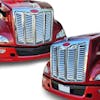 Peterbilt 579 Standard & Slanted Louvered Hood Grill Side By Side