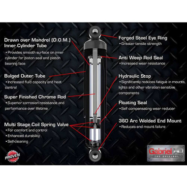 Gabriel HD Fleetline 83000 Series Cab Shock Absorber 83066