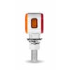 Mini Double Face Amber Red LED Clearance Marker Light With Reflector- Amber lens side