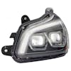 Kenworth T680 Blackout Projector Headlight with Sequential Turn Signal 3/4 View ON