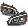 Kenworth T680 Blackout Projector Headlight with Sequential Turn Signal - both sides