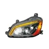 Kenworth T680 Chrome Headlight With Front Sequential Turn Signal- Driver
