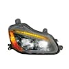 Kenworth T680 Chrome Headlight With Front Sequential Turn Signal- Passenger