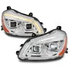 Kenworth T680 Chrome Projector Headlight with Sequential Turn Signal KIT