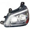 Kenworth T680 Chrome Projector Headlight with Sequential Turn Signal 3/4 View ON