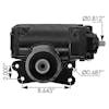 International Steering Gear Assembly M100PHE3 3519043C91 - dimensions 