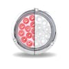 4" Round Auxiliary STT Red To Blue LED Light Red/White
