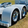 Semi Truck Fiberglass Single Axle Fender By Shift Products - mounted