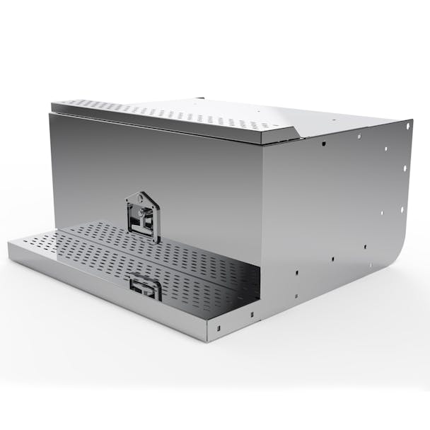 Peterbilt 379 Stainless Steel 14 Gauge Battery Box