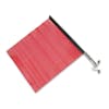 18" x 18" Red Warning Flag With Bracket Pair Default