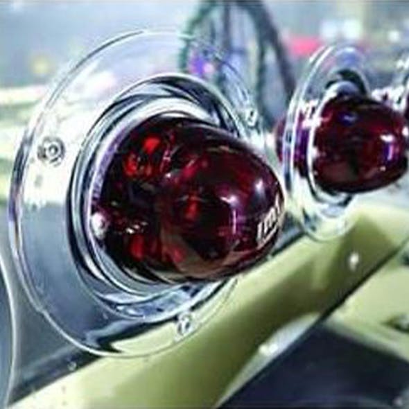 4" Watermelon Light Flat Housing - Lights Installed