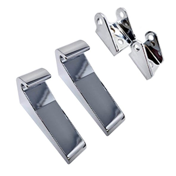 Chrome Plated Billet Aluminum Hood Latch - Set of 4