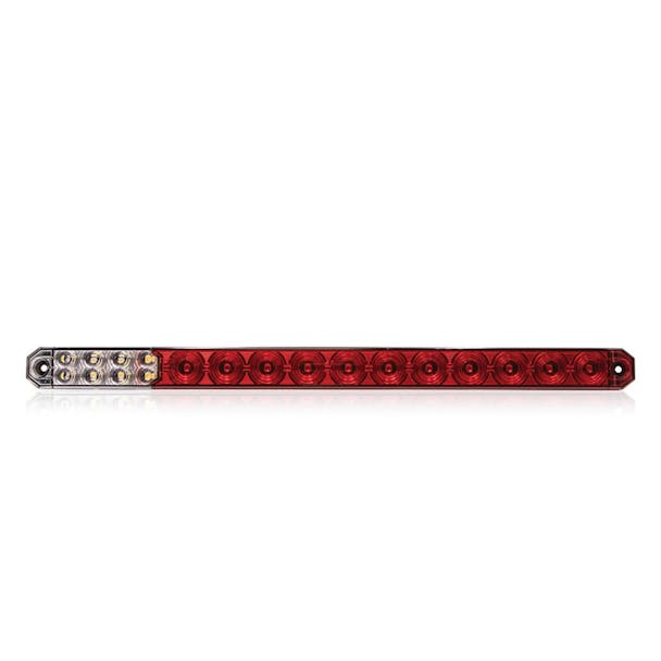 17" Hybrid Combination STT LED Light Bar With Back Up Light by Maxxima - Red Lens