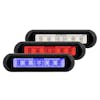 18 LED Tri Color Warning Light - Red/ White/ Blue