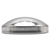 Chrome 8" ID Dome Style Rear Hub Cap - Side