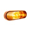 3 LED 6" Oval Back-Up Light Amber Lens - Side on