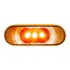 3 LED 6" Oval Back-Up Light Amber Lens - Partial
