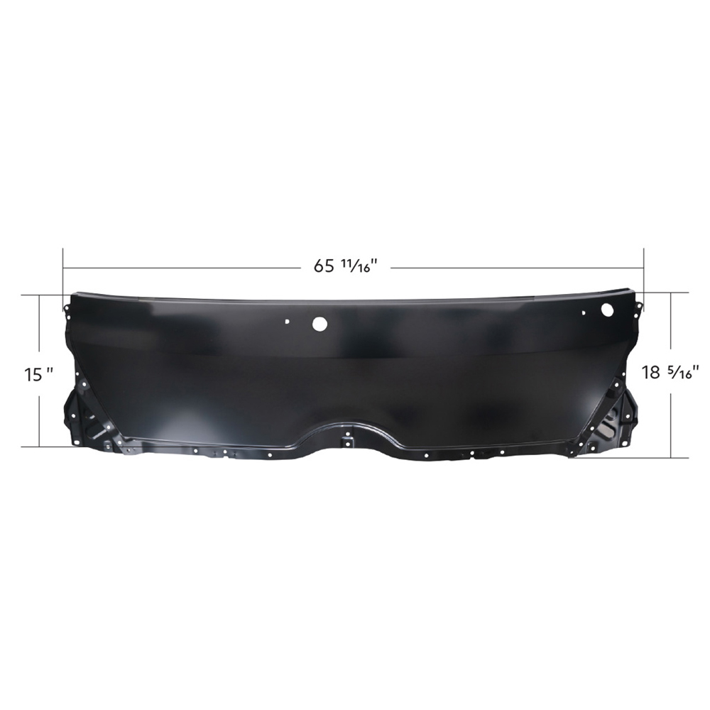 Hino 155 195 Black Steel Front Panel 55701-37090 - Raney's Truck Parts