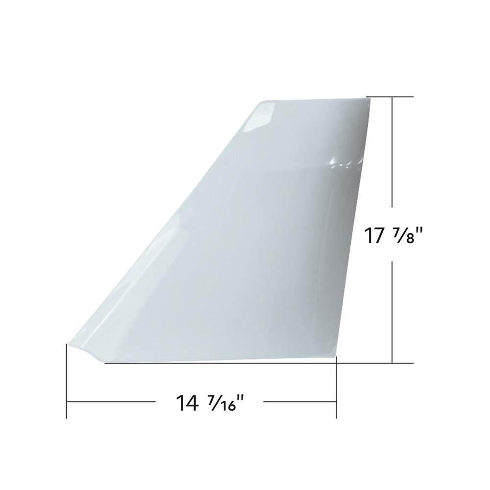 SANWA LH Corner Panel For Hino Dutro M Series 155-195 – 2012-2023 – 38x48cm, White