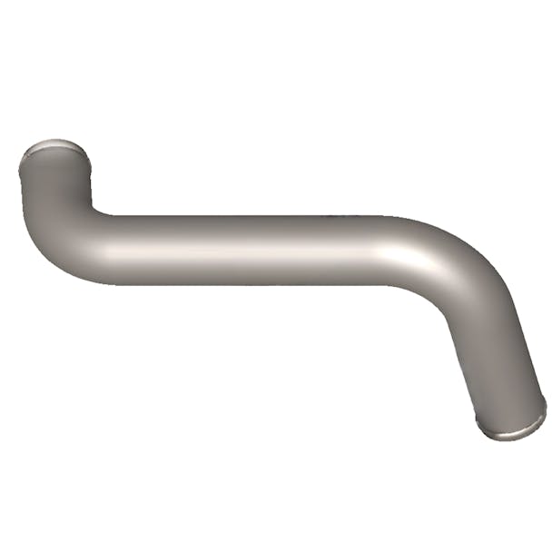  Kenworth W900L 304 Stainless Steel 2.5" Upper Coolant Tube K181-5598 