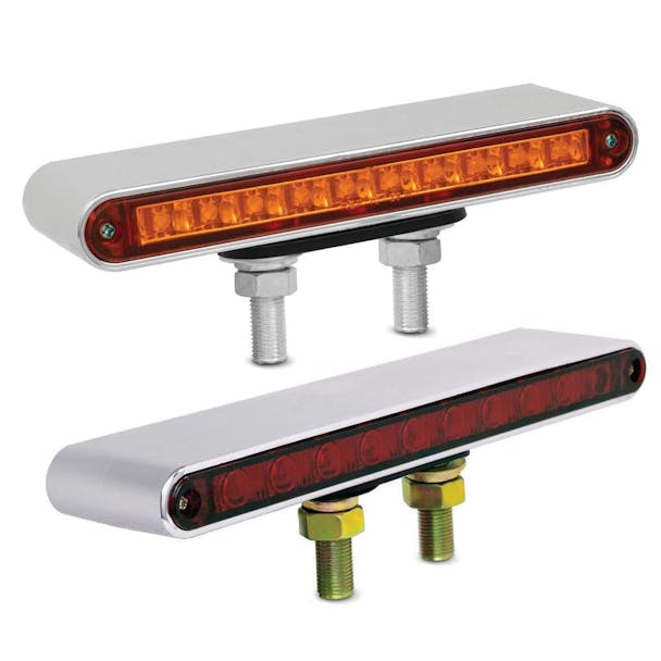 Double Face LED Light Bar Amber Front Red Back default