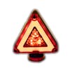 Double Face Triangle LED Lights Amber Front Red Back red