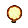 3" Round Lollipop LED Light Amber