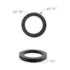 Thick 9mm Black Foam Gasket 100 Pack - Dimensions
