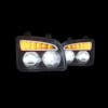 Kenworth T880 Black LED Headlight Alt