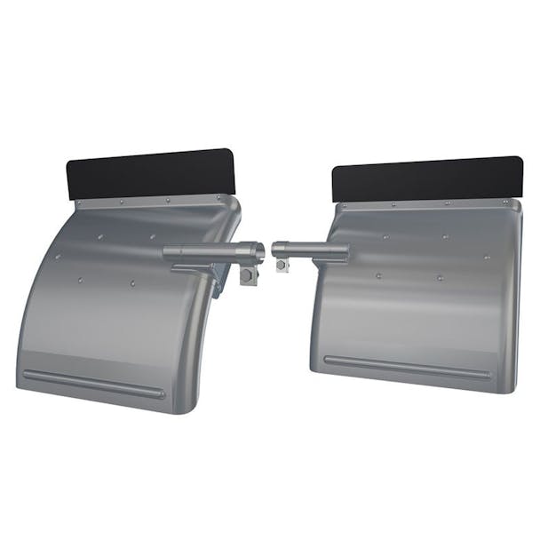 Stainless Steel Aero Slipper Aerodynamic ASC-24 Series Quarter Fenders With Top Flaps Default