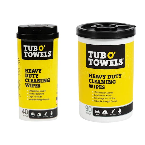 Tub O’ Towels Heavy Duty Cleaning Wipes 40 count and 90 Count