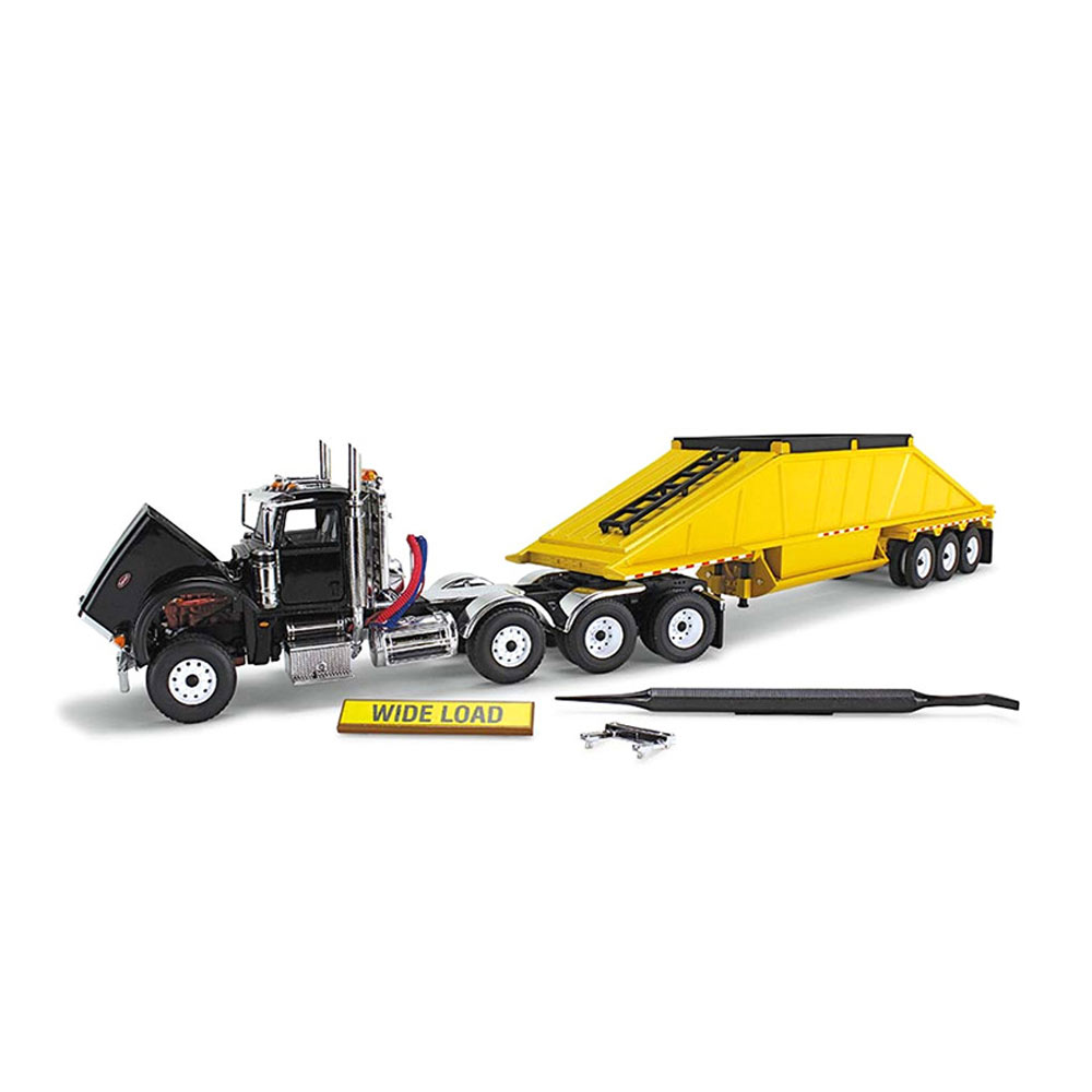 Peterbilt 367 Day Cab With Bottom Dump Trailer Replica 1/43 Scale
