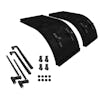 Spray Master SR-22 Half Tandem Stationary Poly Fenders - Black With Brackets