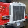 Peterbilt 357 365 378 379 Blackout Horizon Series DRL LED Headlight Assembly - Headlights on a truck example - off and closer view