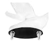 Matte White Swan Hood Ornament By Grand General - 2 Mounting Bolts