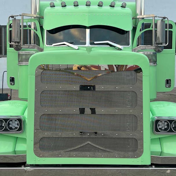 Stainless Steel Center Bars Mesh Grille-front