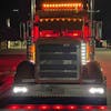 Peterbilt 379 388 389 13" Miami Style Paintable Drop Visor With 3/4" LEDs alt