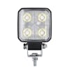 High Power 4 LED 3" Square Work Light - Front View, Off