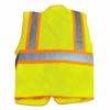 High Visibility Reflective Yellow Safety Vest - Rear View