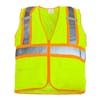 High Visibility Reflective Yellow Safety Vest - Front View