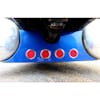Peterbilt 26” Fuel Tank Light Panel By Talladega Fiberglass - Mounted Blue straight view