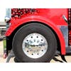 Peterbilt 379 359 Front Fenders with 4.5" Lip By Talladega Fiberglass - Side view of Fender