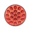 19 LED 4" Round Double Fury Red Clearance Marker Light - Red Main Color