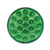 19 LED 4" Round Double Fury Red Clearance Marker Light - Green