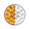 19 LED 4" Round Double Fury Amber Clearance Marker Light - Amber/White