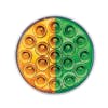 19 LED 4" Round Double Fury Amber Clearance Marker Light - Amber/Green