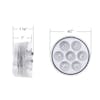7 LED 2" Round Double Fury Red Clearance Marker Light - Dimensions