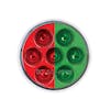 7 LED 2" Round Double Fury Red Clearance Marker Light - Red/Green