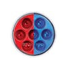 7 LED 2" Round Double Fury Red Clearance Marker Light - Red/Blue
